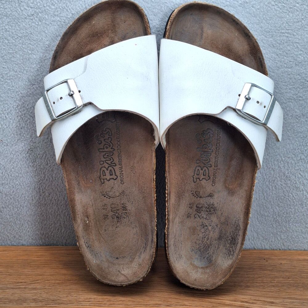 Birkenstock Catalina Graceful Sandals Women's US 6.5 EU 37 White Faux Leather